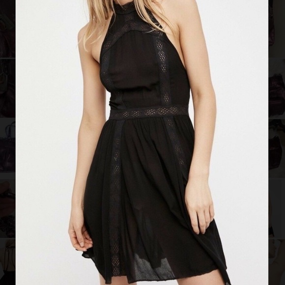 FREE PEOPLE FALLING FOR YOU HALTER CROCHET - Picture 4 of 11